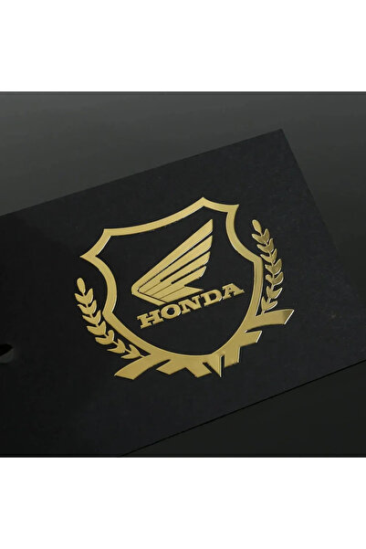 Choice ملصقات تزيين السيارات A14 ذهبية اللون، ملصقات عاكسة ذهبية اللون لهوندا...