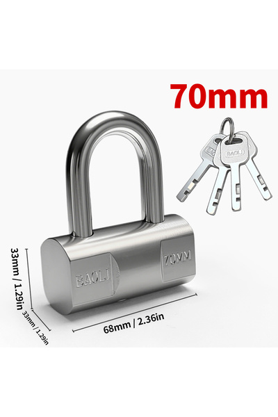 Choice1 70mm Stainless Steel Door Lker Lk Padlk Household Anti-k Anti-theft D...