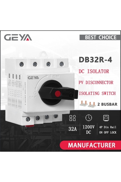 Choice مفتاح عزل الطاقة الشمسية DB32R 1200VDC 32A من GEYA، فاصل الطاقة الشمسي...