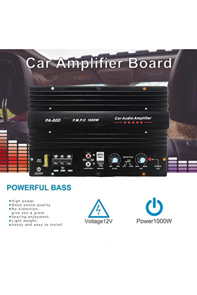 Choice PA-80D Universal Car Amplifier Board 12V 1000W Mono Car Audio Power Am...