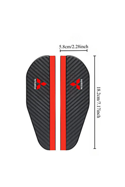 Mitsubishi غطاءان مقاومان للماء لمرآة الرؤية الخلفية للسيارة، مناسبان لسيارات...