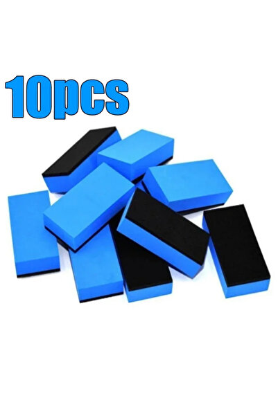 Choice3 10 قطع من إسفنجات تلميع السيارات، فرشاة شمع، طلاء سيراميك، وسادات تطب...