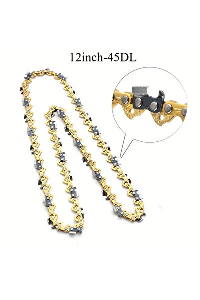 Choice 12in -45-1PCS Gold 12inch/16inch 45DL/59DL drive chain durable metal f...