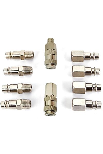 Choice GJ139-10pcs 10pcs/set Quick Couplings BSP Air Line Fitting Euro 1/4"Ai...