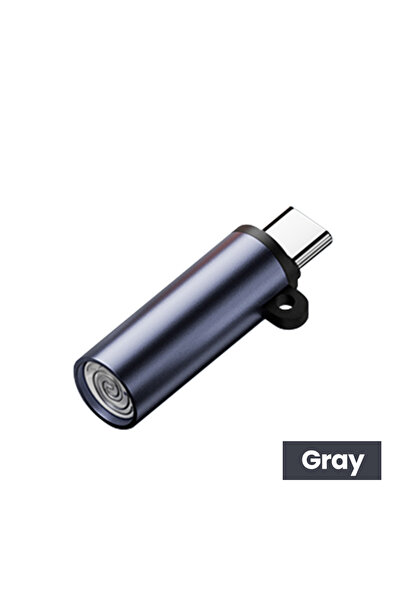 Choice4 Gray Portable Mini Type C Cigarette Lighter Blow-to-Ignite Auto Shut-...