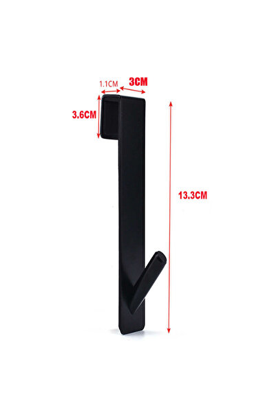 Choice خطافات مناشف على شكل حرف S من الفولاذ المقاوم للصدأ الأسود تُعلق فوق ب...