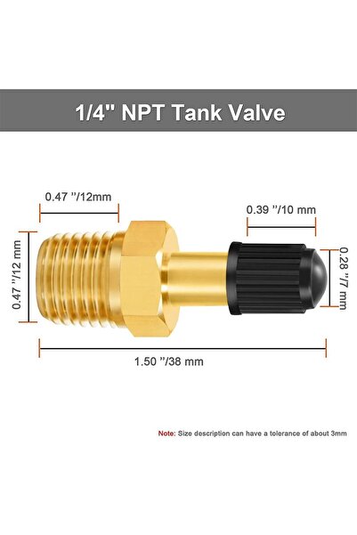 Choice صمام تعبئة خزانات ضاغط الهواء M10، مقاس 1-4 NPT ممتد، 1/4 NPT، 1/8 NPT...