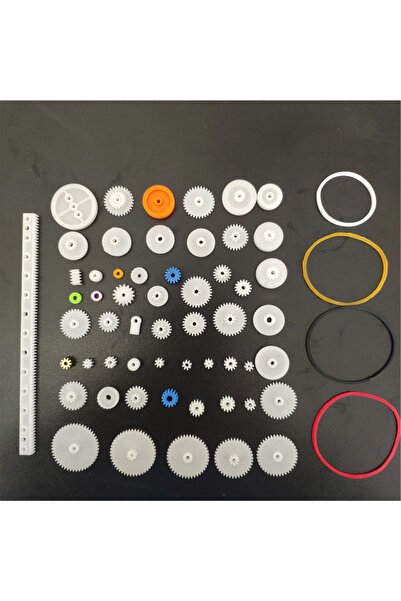 Choice8 مجموعة تروس بلاستيكية مكونة من 80 نوعًا، لعبة تجميع ذاتية، تتضمن تروس...