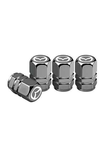 Mazda Gray 4PCS Car Tire Cap Valve Cover Accessories For 3 6 CX5 2 CX3 CX9 MX...