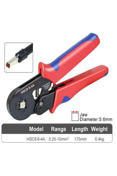 Choice1 HSC8 6-4A Ferrule Crimping Tool HSC8 6-4/6-6 Electrical Crimper Plier...
