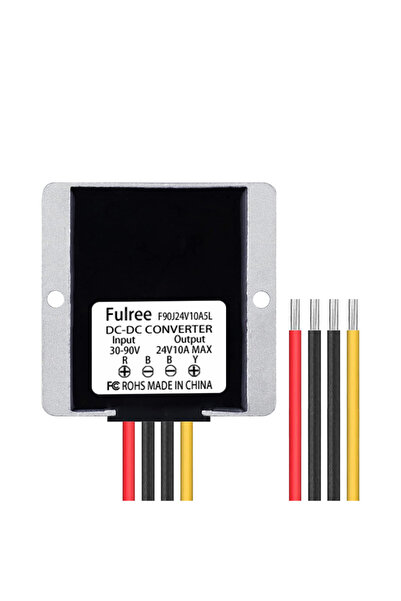 Choice محول تيار مستمر خافض للجهد من 30-90 فولت إلى 24 فولت 10 أمبير، ومن 30-...