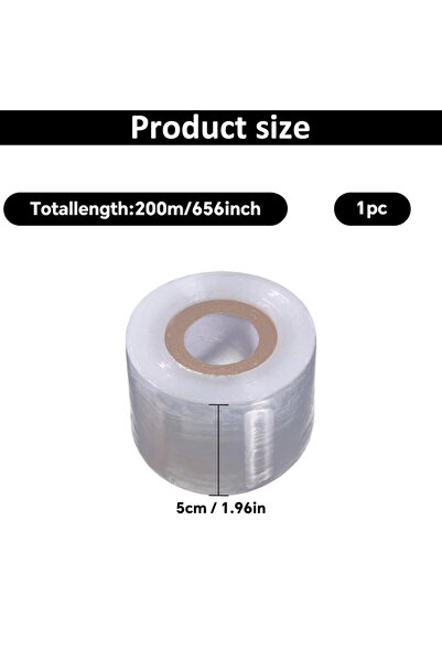 Choice فيلم تطعيم خاص ذاتي اللصق من البولي إيثيلين، بطول 200 متر ومقاس 5 سم ×...
