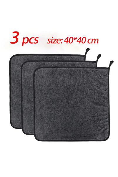 Choice3 40×40×3 قطع، منشفة غسيل سيارات 40×60/40 سم، 600 غرام/متر مربع، من الأ...