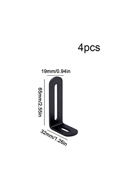 Choice 4 قطع من دعامات الزاوية القابلة للتعديل المصنوعة من الفولاذ المقاوم لل...