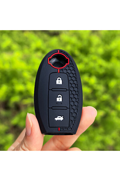 Choice غطاء حماية لمفتاح السيارة عن بعد بثلاثة أزرار لسيارات نيسان ماكسيما، أ...