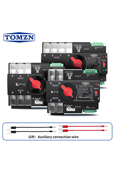 Choice3 مفتاح تحويل كهربائي أوتوماتيكي ثنائي الطاقة 3P 230VAC 100A من TOMZN، ...
