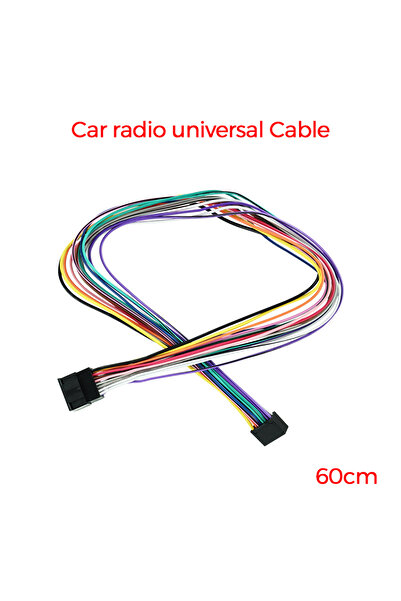 Choice كابل طويل من النوع C، سلك طاقة 16 دبوس لراديو السيارة الذي يعمل بنظام ...