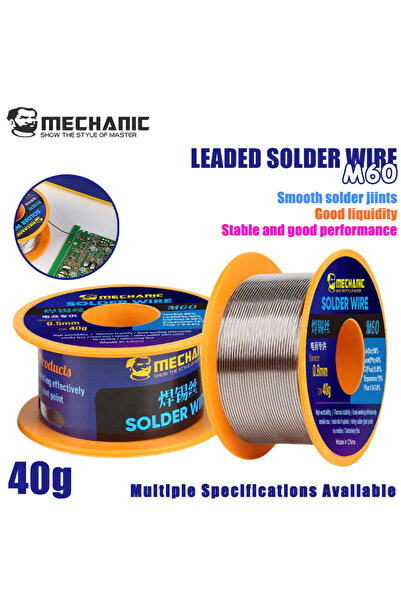 choice2 ميكانيكي 0.6 مم، ميكانيكي، 5 قطع/عبوة، M60، 40 غرام، قلب صمغي خفيف، 0...