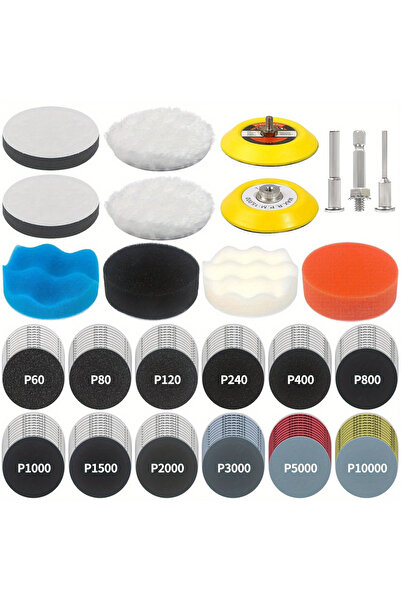 Choice مجموعة مكونة من 133 قرص صنفرة وملحقات تلميع، طقم إصلاح مصابيح أمامية ر...