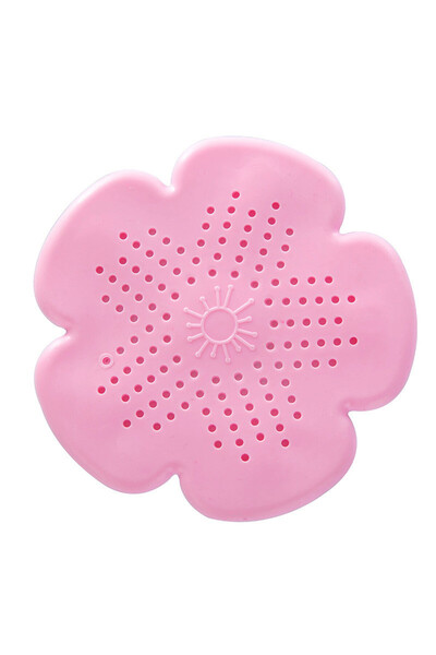 Choice 113mm Pink Flower Silicone Kitchen Sink Strainer Shower Drain Hair Tra...