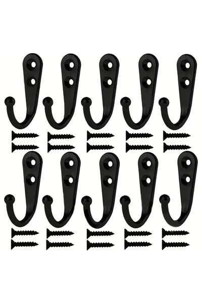 Choice 10 قطع من خطافات الحائط الرجعية ذات السنانير المعلقة على الباب والمعاط...