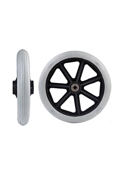 Choice 8inch-Grey 6/7/8 Inch Wheels Smooth Flexible Heavy Duty Wheelchair Fro...