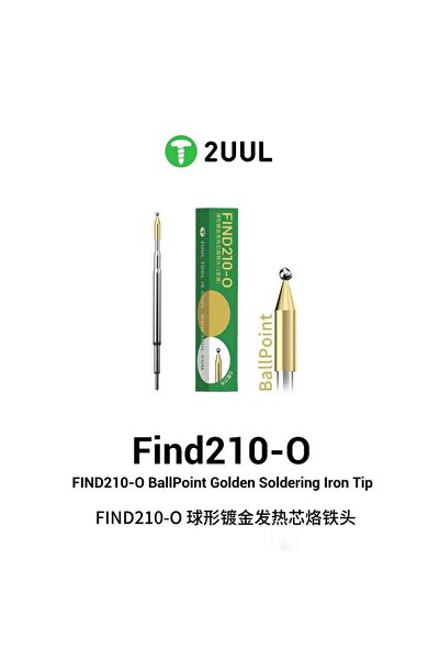 Choice رأس مكواة لحام مطلي بالذهب برأس كروي FD15 2UUL FD15 210-O، مناسب للحام...