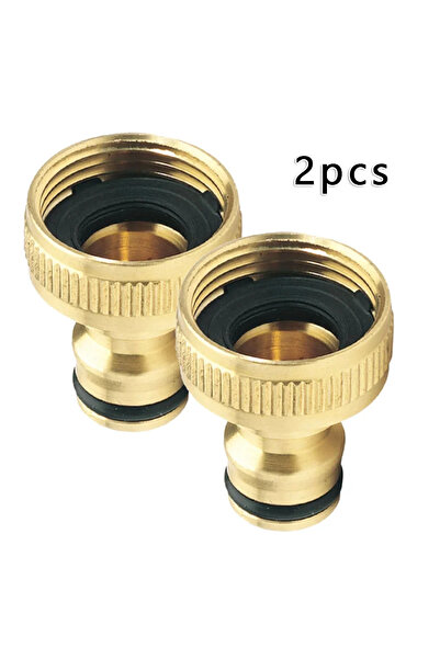 Choice 2Pcs 3/4'' To 1/2'' Brass Garden Faucet Hose Tap Water Adapter Connect...