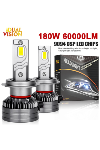 choice2 مصابيح أمامية LED ثنائية الرؤية H4/9003/HB2 عالية/منخفضة 6000 كلفن أب...