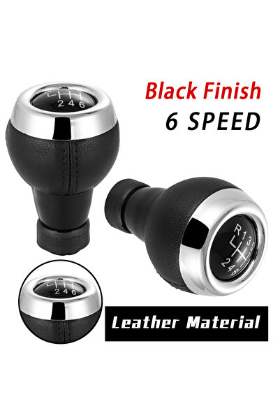 Choice black 6 speed 5/6 Speed Gear Shift Knob Manual Hand Speed Ball Shifter...