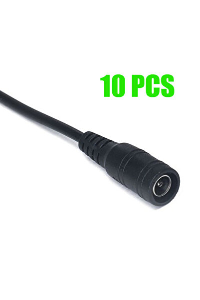 choice2 Wire length 15cm 10pcs female 10Pcs Black 5.5 X 2.1mm DC Plug Jack Co...