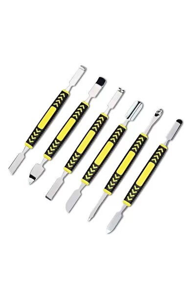 Choice مجموعة عتلة معدنية صغيرة مكونة من 6 قطع، عتلة مزدوجة الرأس، 6 في 1 لفك...