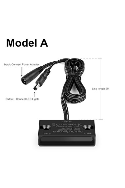 Choice4 DC12V-24V DC Wire DC12-24V Door Switch IR Proximity Double Sensor Swi...