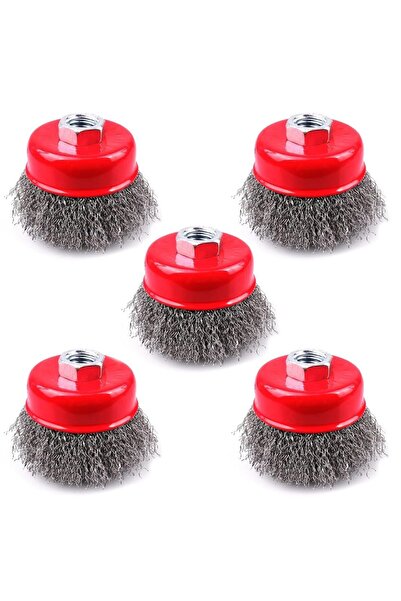 Choice 5 قطع من فرشاة سلكية مجعدة خشنة من سي فانغ، مقاس 3 بوصات، بخيط M14، مص...