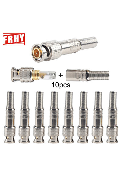 Choice 10PCS BNC Connector 10PCS Q9 BNC Male Connectors for RG59/RG6 Coaxial ...