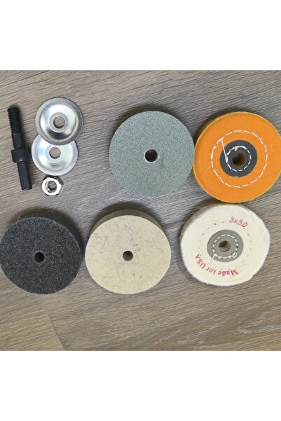 Choice 5Pcs 3inch Silicone Carbon Grinding and Polishing Wheel for Metal, Rus...