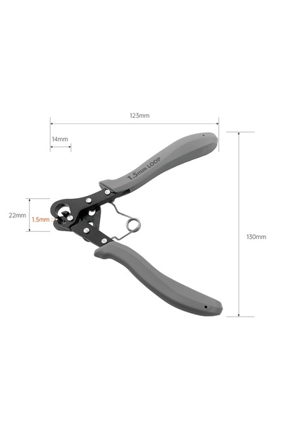 Choice كماشة لف الأسلاك 1.5 مم / 1.5/2.25/3.0 مم، أداة لف الأسلاك النحاسية وا...