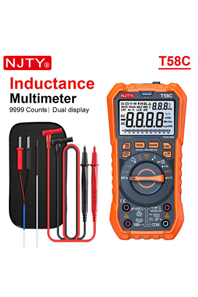 Choice1 Blue NJTY T58B T58C Inductance Digital Multimeter AUTO Range 9999 Cou...
