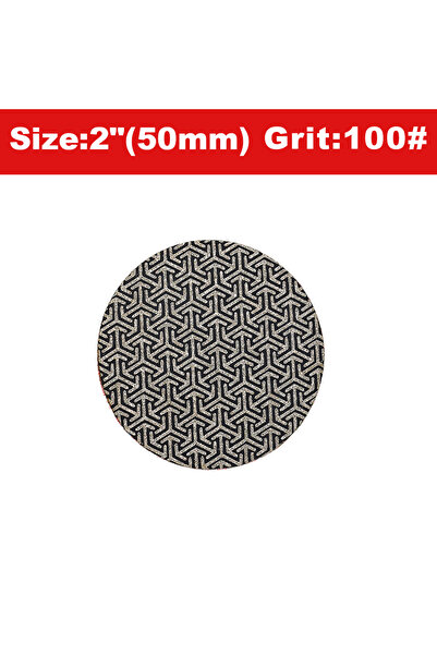 choice2 1 Pc 2 inches Grit 100-1pc 50mm Electroplated Diamond Polishing Pads-...