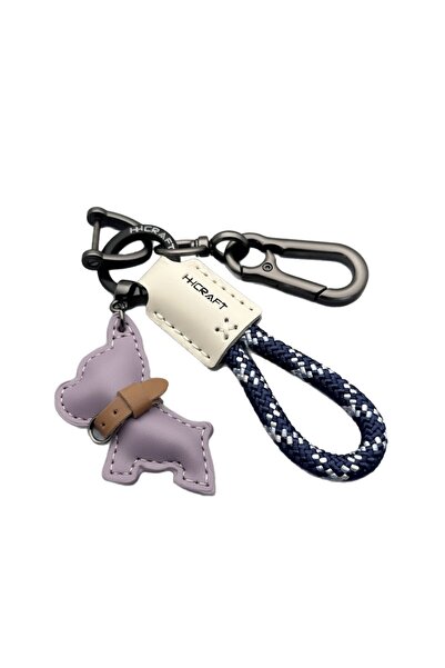 Choice Style 5 French Bulldog Keychain Handmade Genuine Leather, Braided Rope...