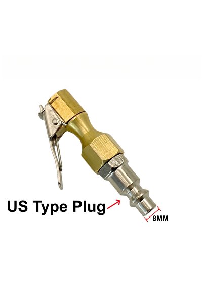 Choice1 منفاخ هواء بمشبك نفخ إطارات مزود بقابس من النوع الأمريكي لمضخة ضاغط ا...