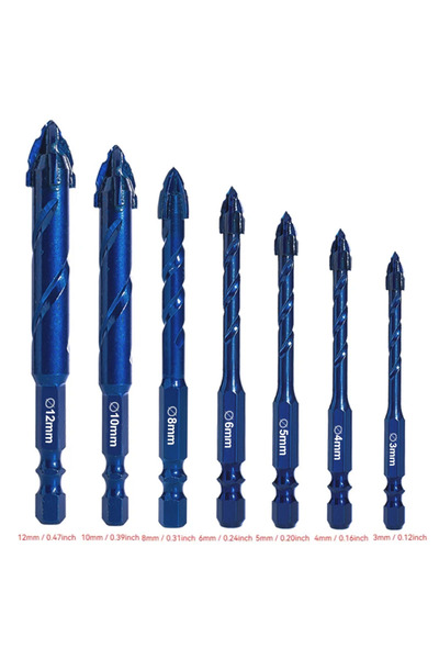 Choice 7 قطع مع علبة أدوات إصلاح الدراجات النارية، مثقاب لا مركزي مسنن عالي ا...