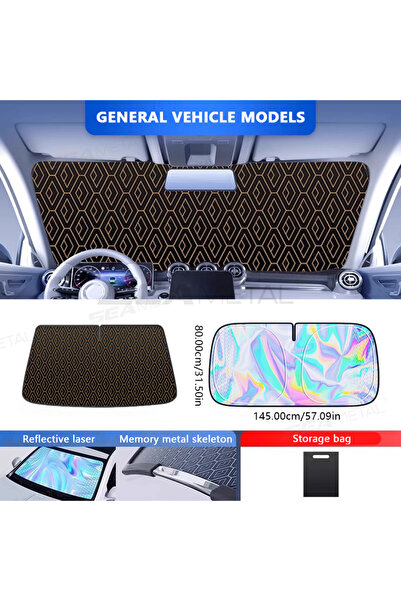 Choice قطعة واحدة من واقي الشمس المُطوّر للزجاج الأمامي للسيارة من BLALION، ع...