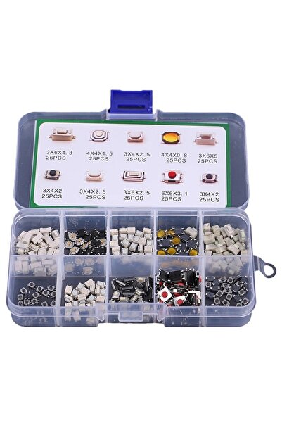 Choice 220V Onesize 250Pcs 10 types of car remote control key switch button p...