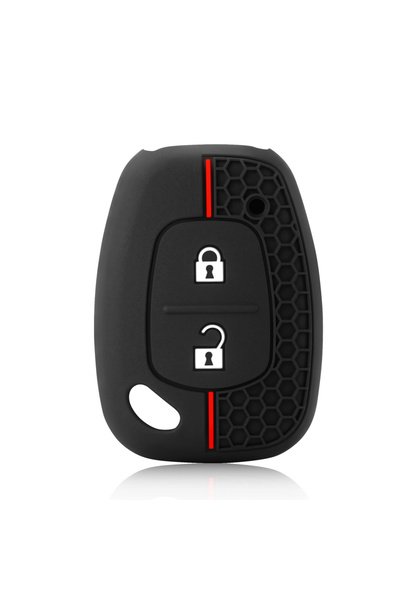 Choice غطاء مفتاح سيارة سيليكون أسود بزرين لسيارة رينو كانجو ترافيك ماستر أوب...