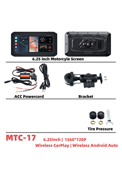 Choice1 MTC-17-TP EKIY شاشة 6.25 بوصة لاسلكية تدعم CarPlay وAndroid Auto، لوح...