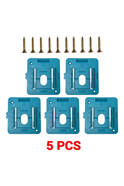 Choice حامل بطاريات موديل A مكون من 5 قطع مع مسامير لبطاريات ماكيتا 18 فولت ل...