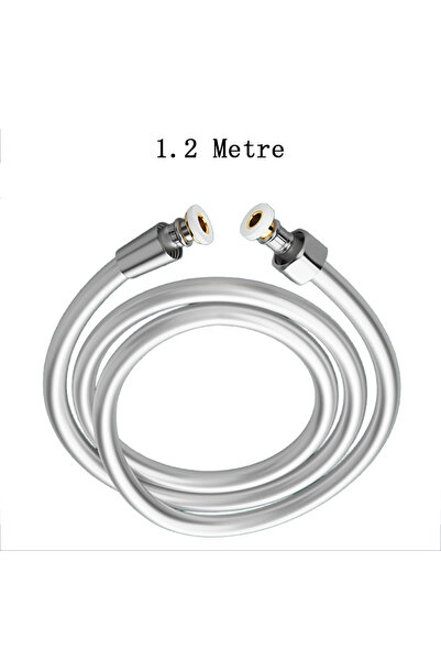 Choice رأس دش يدوي مرن من مادة PVC بطول 1.2 متر، مقاوم للالتفاف، بمقاسات 1.2/...