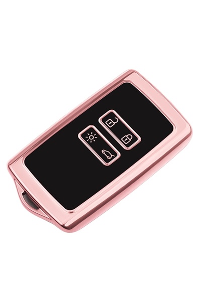 Choice3 غطاء مفتاح سيارة وردي اللون لسيارات رينو أسترال، كابتور، أركانا، كولي...