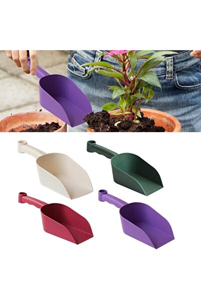 Choice Red Garden Scoop Multi-Function Pp Plastic Soil Shovel Spoons Handy Ga...